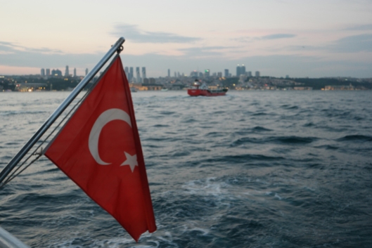Turkish flag all around #Bosporus #Istanbul #Turkey